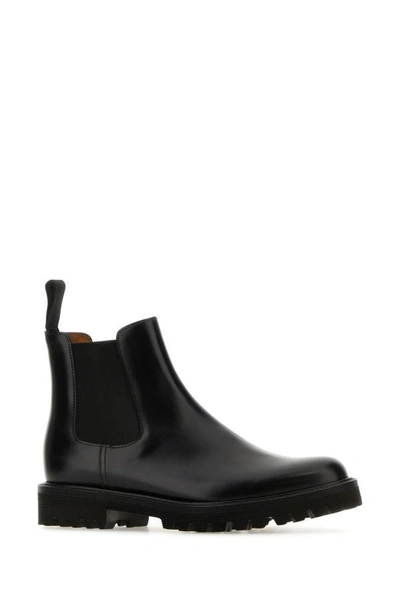 Shop Church's Woman Black Leather Nirah T Ankle Boots