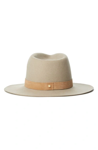Janessa Leone Ross Wool Fedora In Clay