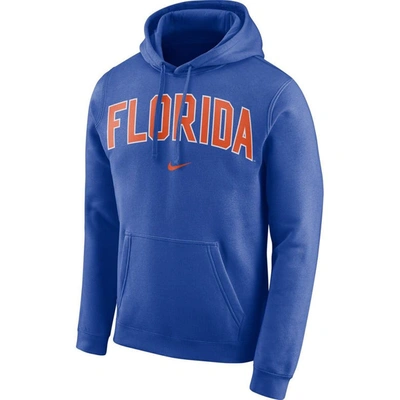 Shop Nike Royal Florida Gators Arch Club Fleece Pullover Hoodie
