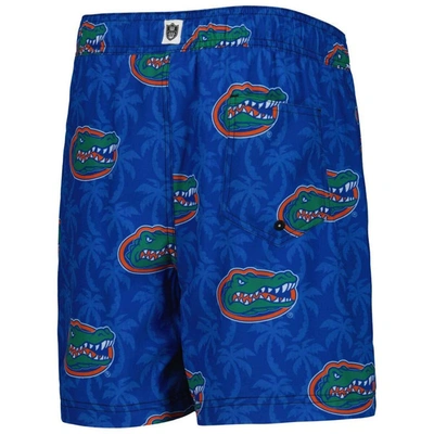 Shop Wes & Willy Youth   Royal Florida Gators Palm Tree Swim Shorts