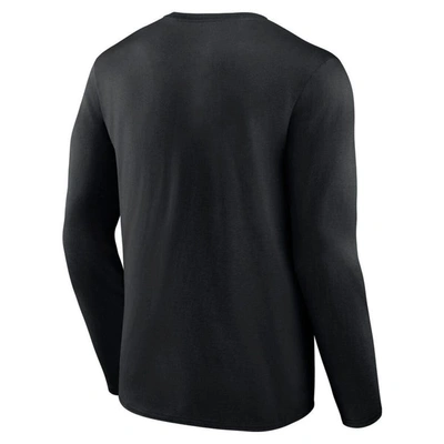 Shop Fanatics Branded Black Oklahoma Sooners Broad Jump 2-hit Long Sleeve T-shirt