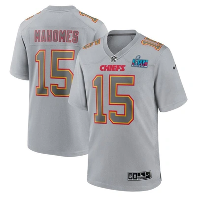 Shop Nike Patrick Mahomes Gray Kansas City Chiefs Super Bowl Lvii (2022 Season) Patch Atmosphere Fashion