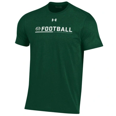 Shop Under Armour Green Colorado State Rams 2022 Sideline Football Performance Cotton T-shirt
