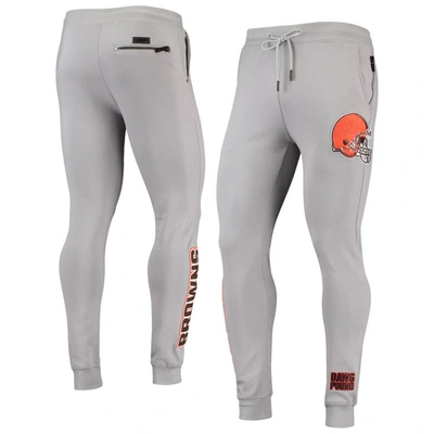 Shop Pro Standard Gray Cleveland Browns Logo Jogger Pants