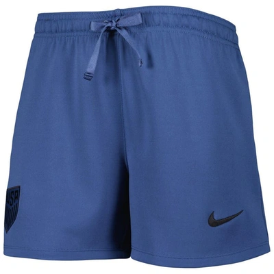 Shop Nike Blue Usmnt Travel Shorts