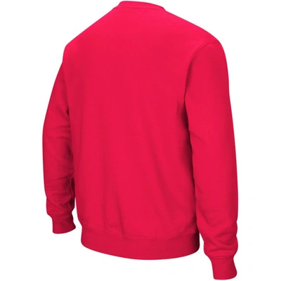 Shop Colosseum Red Maryland Terrapins Arch & Logo Crew Neck Sweatshirt
