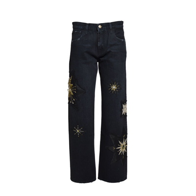 Shop Alanui The Wandering Star Mid In Black