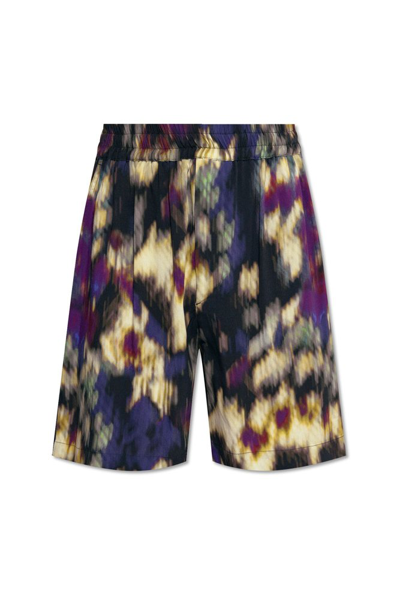 Shop Isabel Marant Vatauya Abstract Patterned Shorts In Multi