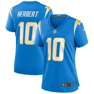 Shop Nike Justin Herbert Powder Blue Los Angeles Chargers Game Jersey