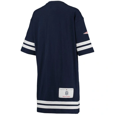 Shop Tommy Hilfiger Navy New England Patriots Clair Half-sleeve Dress