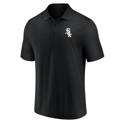 Shop Fanatics Branded Black/gray Chicago White Sox Dueling Logos Polo Combo Set