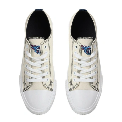 Shop Foco Cream Tennessee Titans Low Top Canvas Shoes