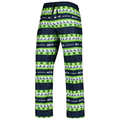 Shop Foco College Navy Seattle Seahawks Team Ugly Pajama Set