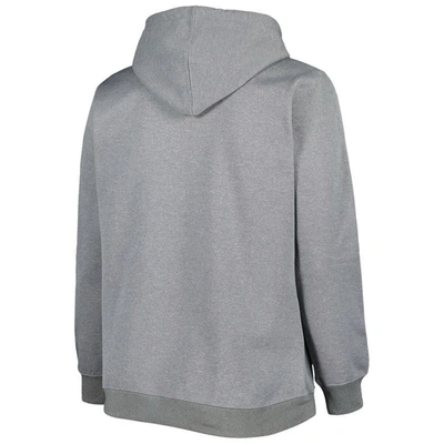 Shop Profile Heather Charcoal Chicago Bears Plus Size Fleece Full-zip Hoodie Jacket