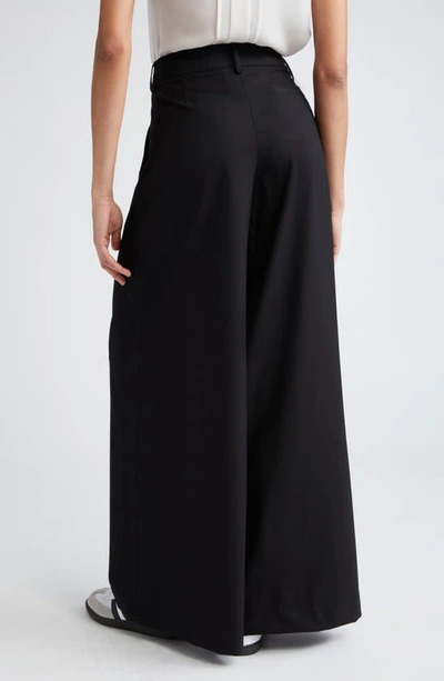 Shop Twp New Didi Wool Stretch Twill Wide Leg Pants In Black