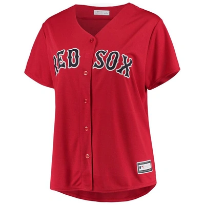 Shop Profile Red Boston Red Sox Plus Size Alternate Replica Team Jersey