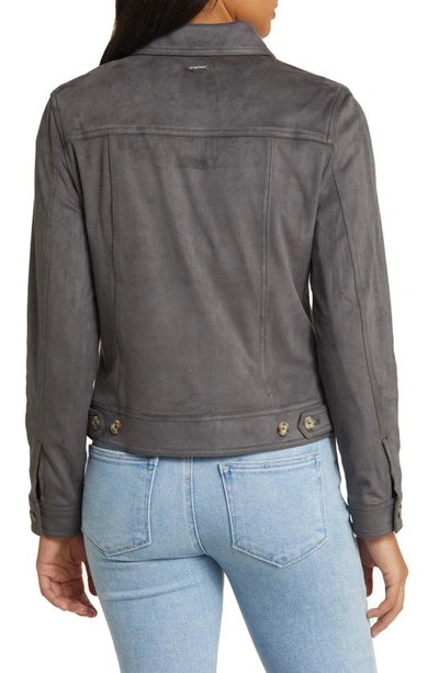 Tommy Bahama Salina Sands Faux Suede Jacket In Forged Iron