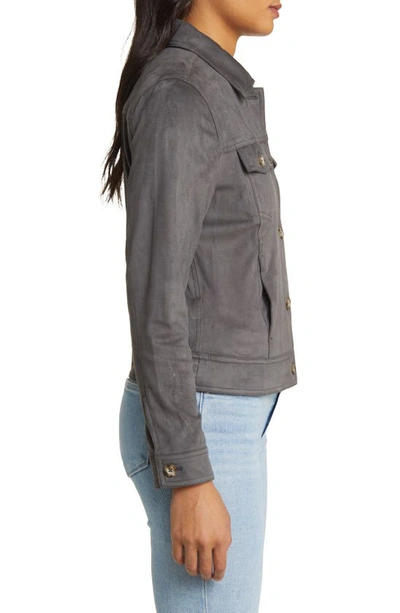 Tommy Bahama Salina Sands Faux Suede Jacket In Forged Iron