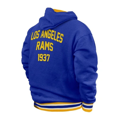 Shop New Era Royal Los Angeles Rams Big & Tall Nfl Pullover Hoodie
