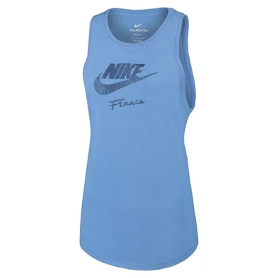Shop Nike National Team Futura Tank Top In Blue