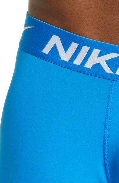 Shop Nike 3-pack Dri-fit Essential Micro Trunks In Photo Blue