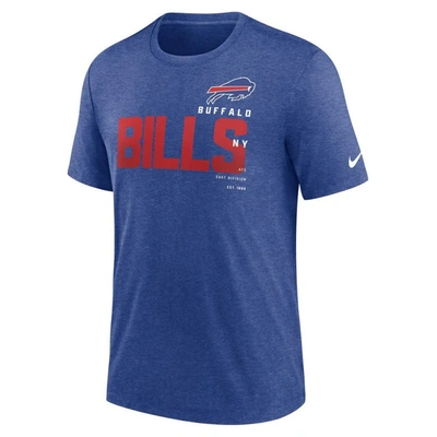 Shop Nike Heather Royal Buffalo Bills Team Tri-blend T-shirt