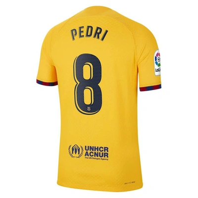 Shop Nike Pedri Yellow Barcelona 2022/23 Fourth Vapor Match Authentic Player Jersey