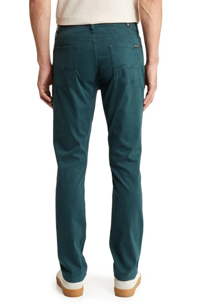 Shop 7 For All Mankind Slimmy Luxe Performance Plus Slim Fit Pants In Hunter Green