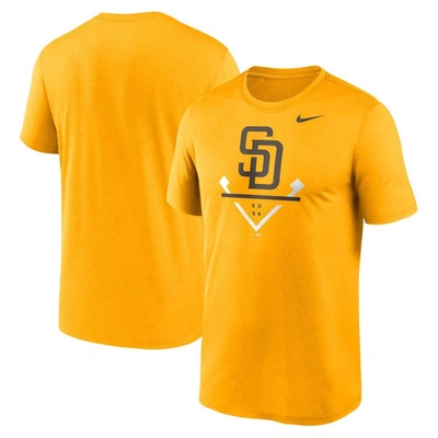 Shop Nike Gold San Diego Padres Icon Legend T-shirt
