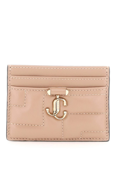 Shop Jimmy Choo Quilted Nappa Leather Card Holder Women In Pink