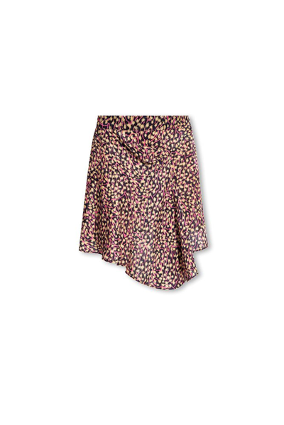 Shop Isabel Marant Selena Asymmetric Mini Skirt In Multi