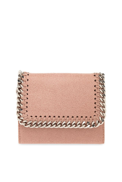 Shop Stella Mccartney Falabella Small Wallet In Pink