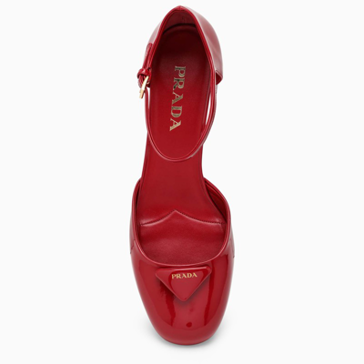 Shop Prada Red Patent Leather Mary Jane Women