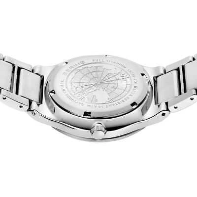Pre-owned Bering Time - Solar - Mens Brushed Silver-tone Watch - 15239-779