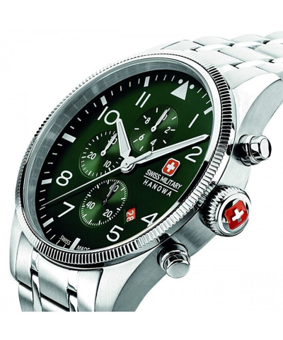 Pre-owned Swiss Military Hanowa Swiss Made Mens Watch Thunderbolt Chrono Smwgi0000404