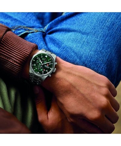 Pre-owned Swiss Military Hanowa Swiss Made Mens Watch Thunderbolt Chrono Smwgi0000404