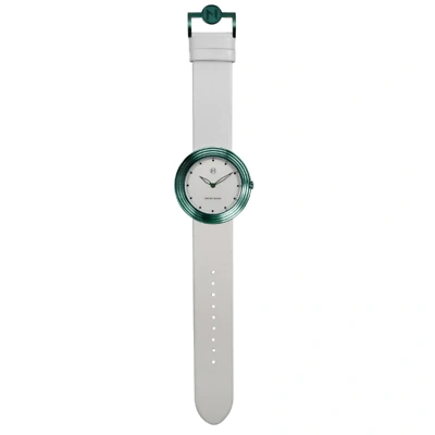 Pre-owned Nove Streamliner 46mm White Green Watch - Brand