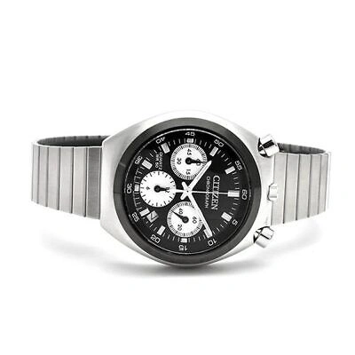 Pre-owned Citizen Collection Record Label Tsuno Chrono An3660-81e Chronograph Watch Black