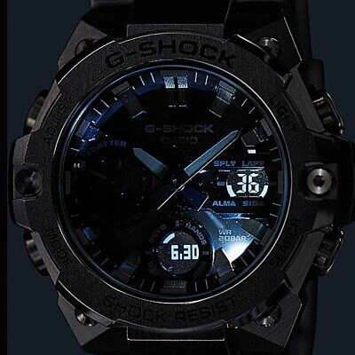 Pre-owned Casio Gst-b400bb-1ajf G-shock G-steel Wrist Watch Men Black Gshock