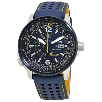 Pre-owned Citizen Blue Angels Promaster Nighthawk Eco-drive Blue Dial Men's Watch
