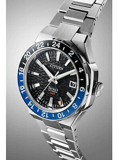 Pre-owned Citizen Silver Mens Analogue Watch Series 8 Gmt Nb6031-56e