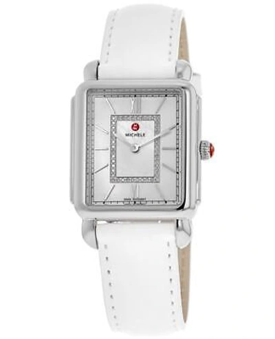 Pre-owned Michele Deco Ii Mother Of Pearl Women's Watch Mww06x000047