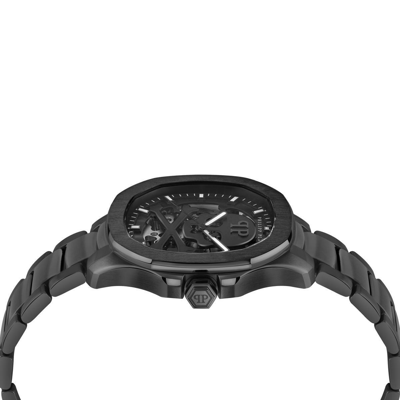 Pre-owned Philipp Plein Men's Watch Automatic $keleton $pectre Pwraa0423 Stainless Steel