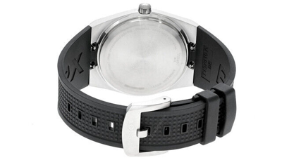 Pre-owned Tissot Prx Quartz 40mm Blue Dial Rubber Men's Watch T137.410.17.041.00