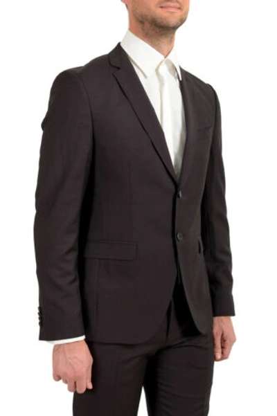 Pre-owned Hugo Boss Men's "reymond/wenten" Extra Slim Fit Mohair Wool Two Button Suit In Purple