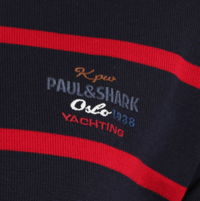 Pre-owned Paul & Shark Yachting Men's Sweater Jumper Crew 2xl Kipawa Kpw Oslo 1938 F24 In Blue