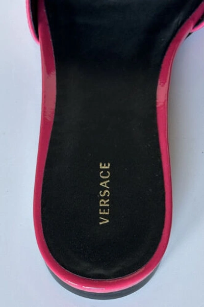 Pre-owned Versace $850  Medusa Women's Fuxia Oro Sandals 6 Us (36 Euro) 1006144 Spain