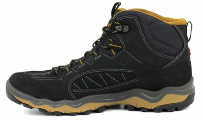 Pre-owned Goretex Ecco Men's Ulterra High (823114-58654, , Light Wt. Yak Lthr, Eu40 41 48) In Black,