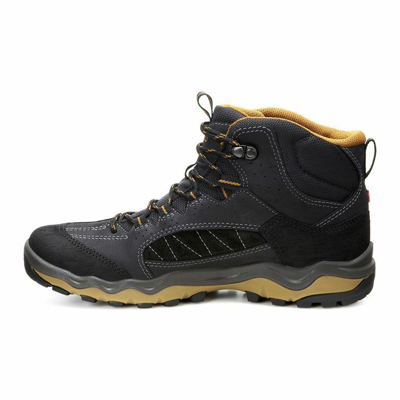 Pre-owned Goretex Ecco Men's Ulterra High (823114-58654, , Light Wt. Yak Lthr, Eu40 41 48) In Black,