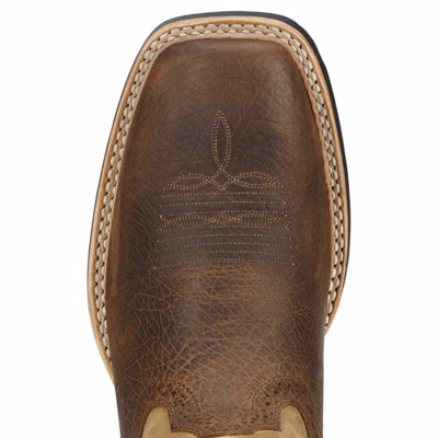 Pre-owned Ariat Mens Quickdraw Sq Toe Western Boots Tumbled Bark 10002224 Many Sizes